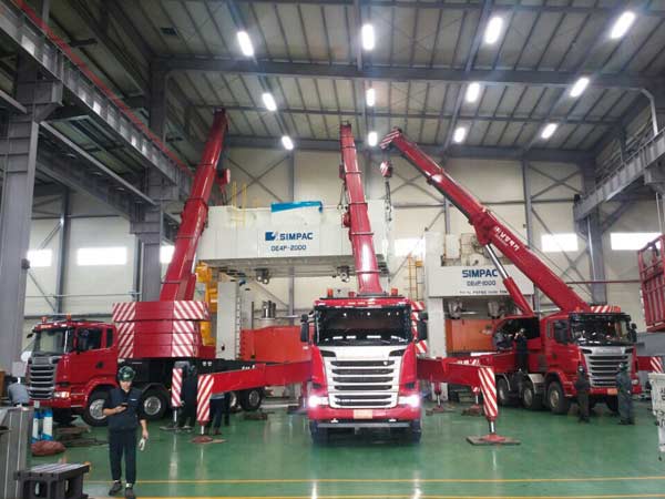 Production hydraulic mobile cranes